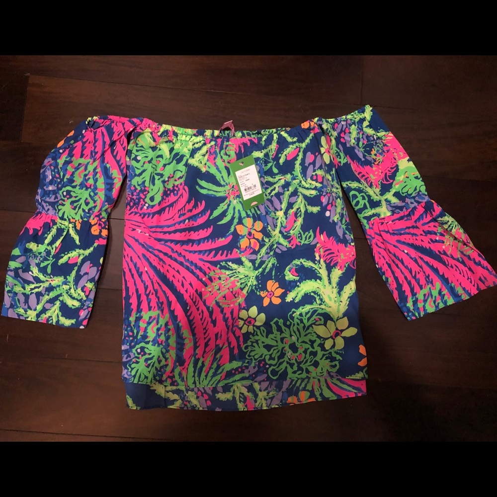 Lily Pulitzer Off The Shoulder Top